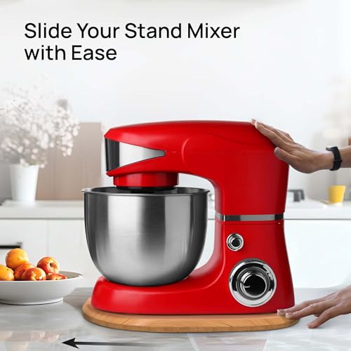 Ibyx Elegant Sliding Tray - Compatible with 5.5 Qt KitchenAid Stand Mixers and Other Heavy Appliances (Natural) - Image 2