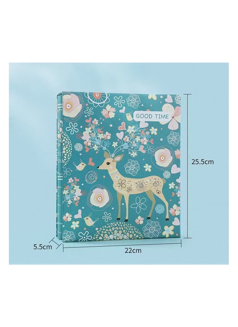 DELGREEN 200 Pockets Foil Stamping Photo Album for 6 Inches Photos Portable Photo Album for Family Wedding Boys Girls  - Image 2