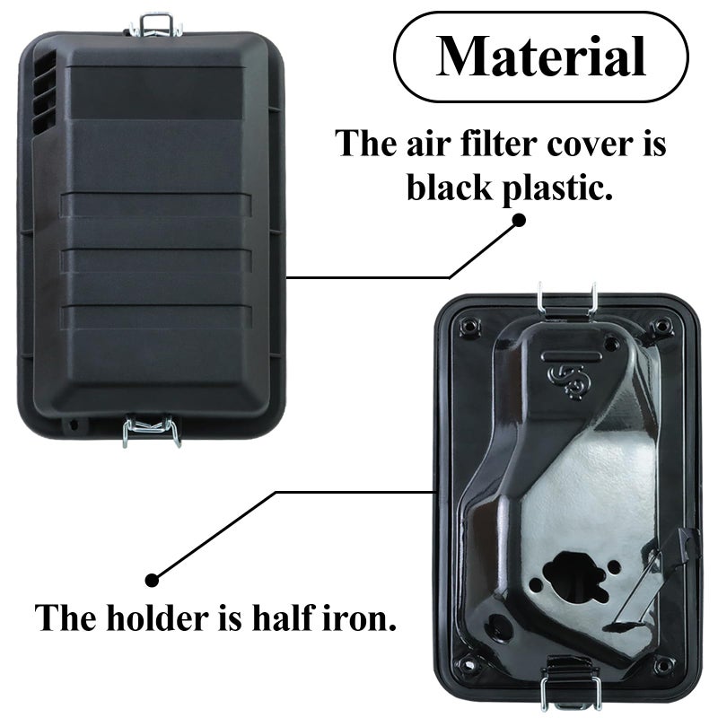 KIKITE 196cc 212cc Generator Air Filter Housing Box/Cover Assembly for 3000 3500 4000 4500 watt Air Filter Cleaner Box Compatible with Predator Champion Firman Generators Air Filters - Image 4