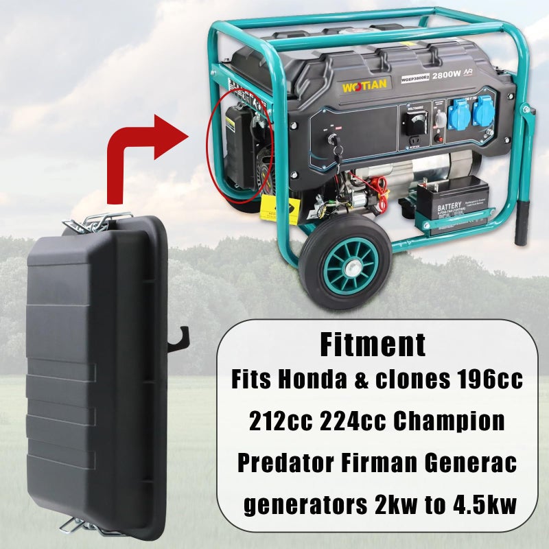 KIKITE 196cc 212cc Generator Air Filter Housing Box/Cover Assembly for 3000 3500 4000 4500 watt Air Filter Cleaner Box Compatible with Predator Champion Firman Generators Air Filters - Image 5