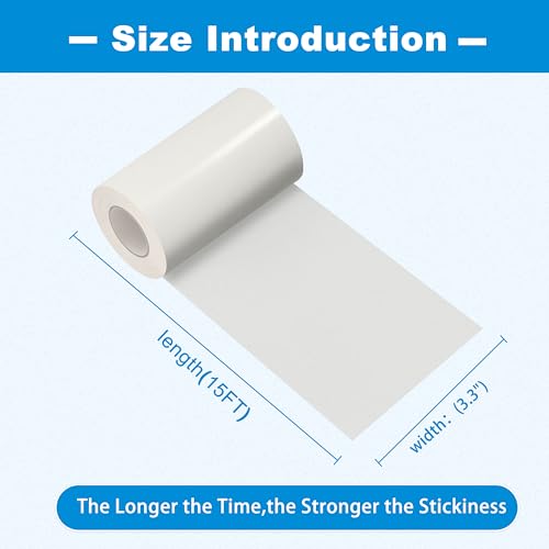 TIANLDD Clear Waterproof Vinyl Repair Tape for Boat Covers,Tents,Tarp,RV Awning，Fabric Repair Tape-3.3IN x 15FT - Image 2