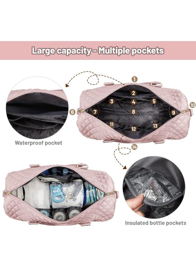 LOVEVOOK Diaper Bag Tote with Pacifier Case and Changing Pad - Image 4