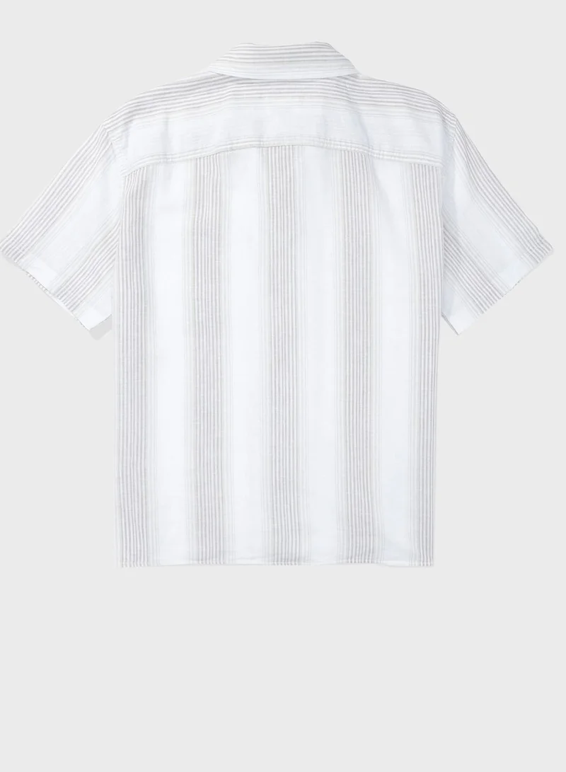 American Eagle Striped Regular Fit Shirt