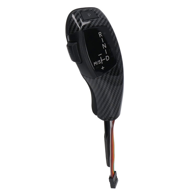 LED Gear Shift Knob Carbon Fiber Pattern 5-Series E39 Replacement - LED Gear Position Indicator PU Leather Comfortable Grip for 7-Series E38 X5 E53 - Image 5