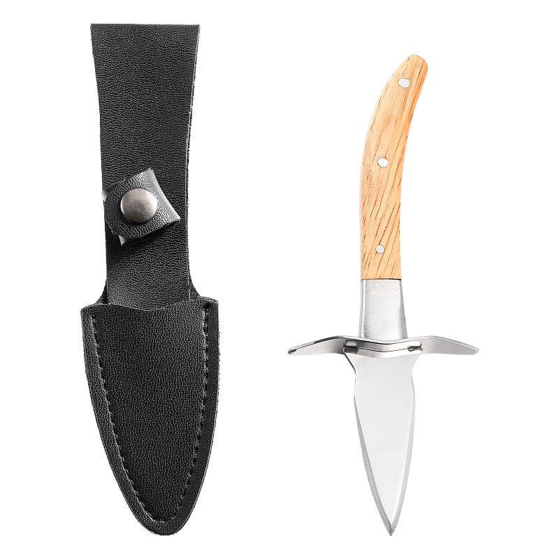 Stainless Steel Shucking Shellfish Scallop Shucker Tool with Carrying Case - Image 1
