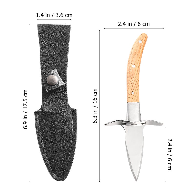 Stainless Steel Shucking Shellfish Scallop Shucker Tool with Carrying Case - Image 3