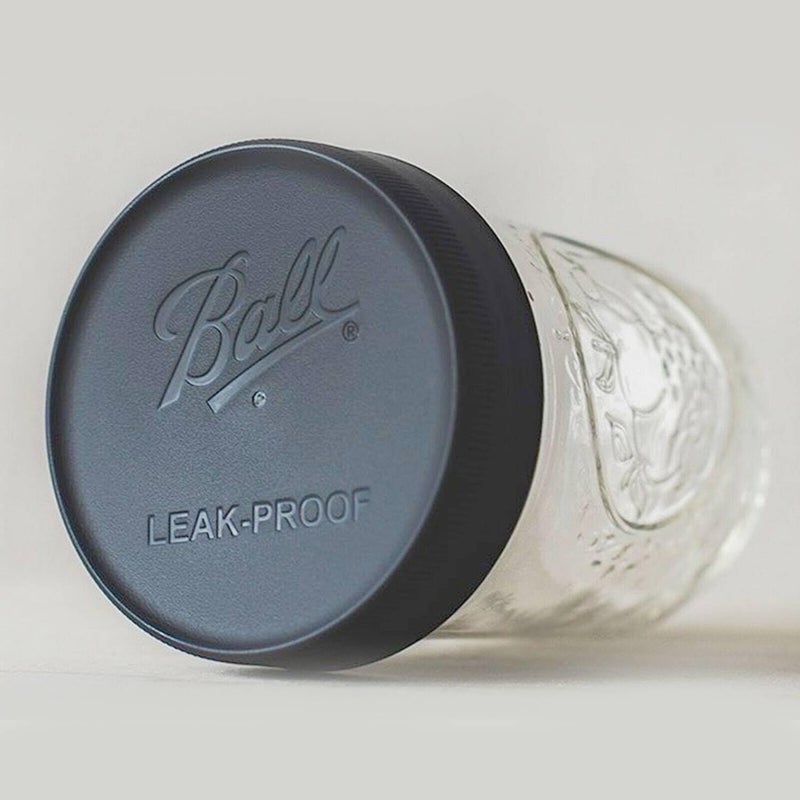 Ball Regular Mouth Leak-Proof Plastic Lids for Glass Mason Jars, Used for Canning, Pickling, Juice, Jam, Jelly 6-Count, Pack of 1 (6-Lids Total) - Image 2