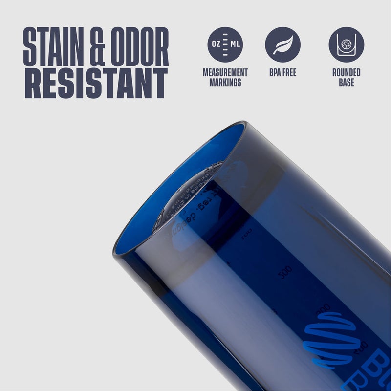 BlenderBottle زجاجة خلط بلندر بوتل الرياضية مع خفاقة سلكية، سعة 28 أونصة، زرقاء - مشروبات البروتين والترطيب للرياضيين وعشاق اللياقة البدنية، خلط سهل، متينة وخفيفة الوزن، غطاء قابل للقفل - Image 4