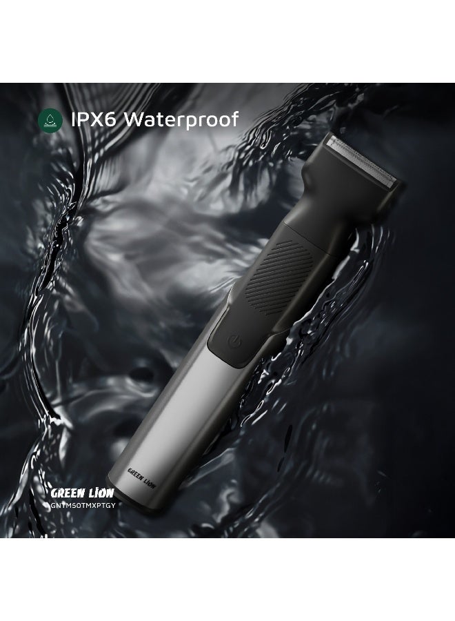 GREEN LION 3-in-1 Expert Hair Trimmer & Shaver / 1.5 Hours Working Time / Body Shaver for men  / Corded & Cordless Use / Travel Lock / Digital Display / 5W Power - Gray - Image 3