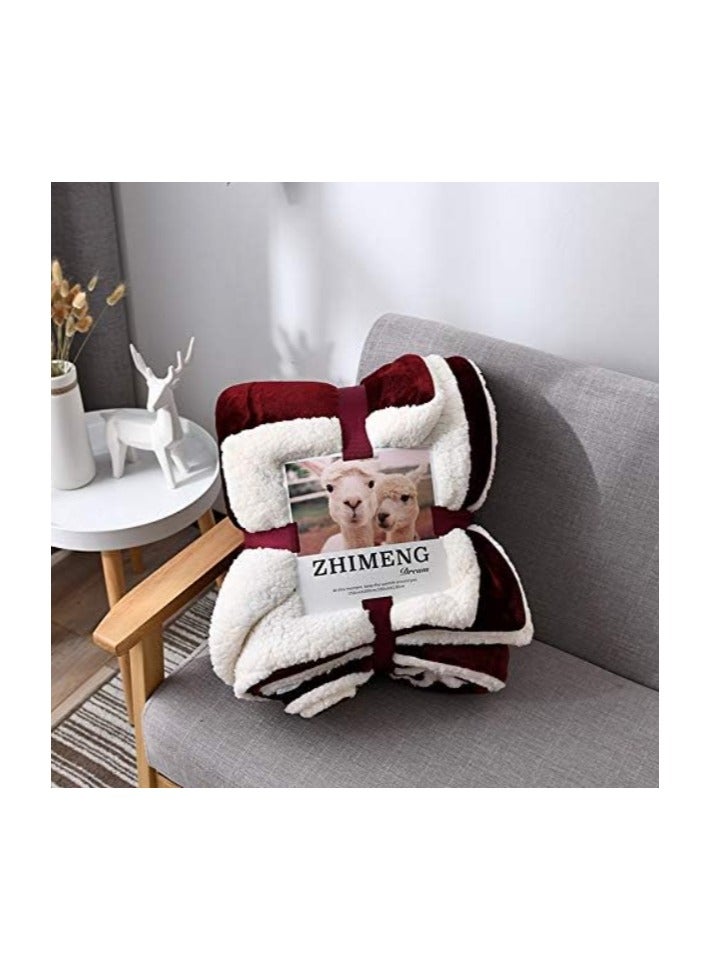 زيمينج بطانيه ناعمه/ غطاء سرير /مصنوعه من صوف الاغنام - Image 1