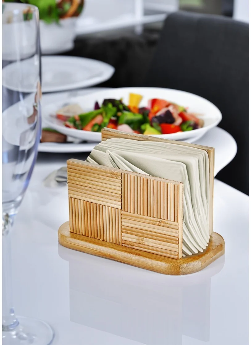 The Mia Natura Bamboo Napkin Holder 18X10 cm