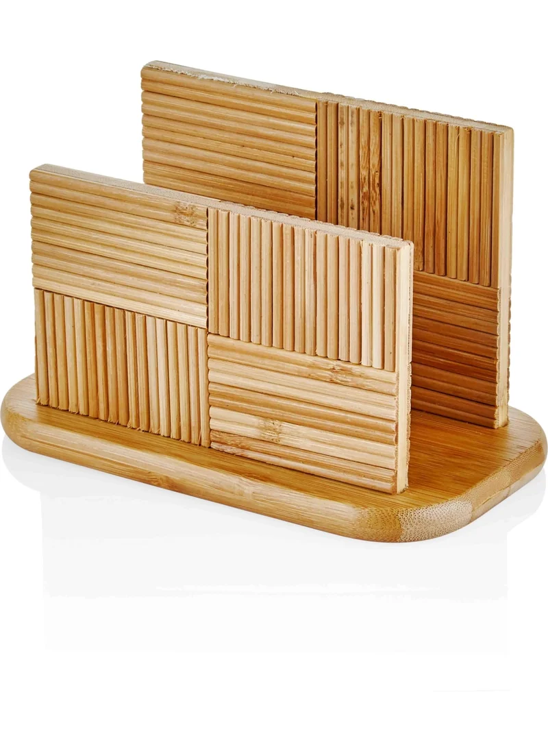 The Mia Natura Bamboo Napkin Holder 18X10 cm