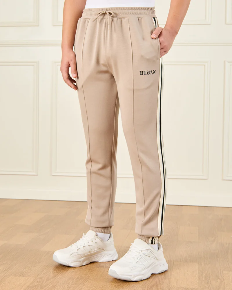 REDTAG Senior Boys Beige Active Pants