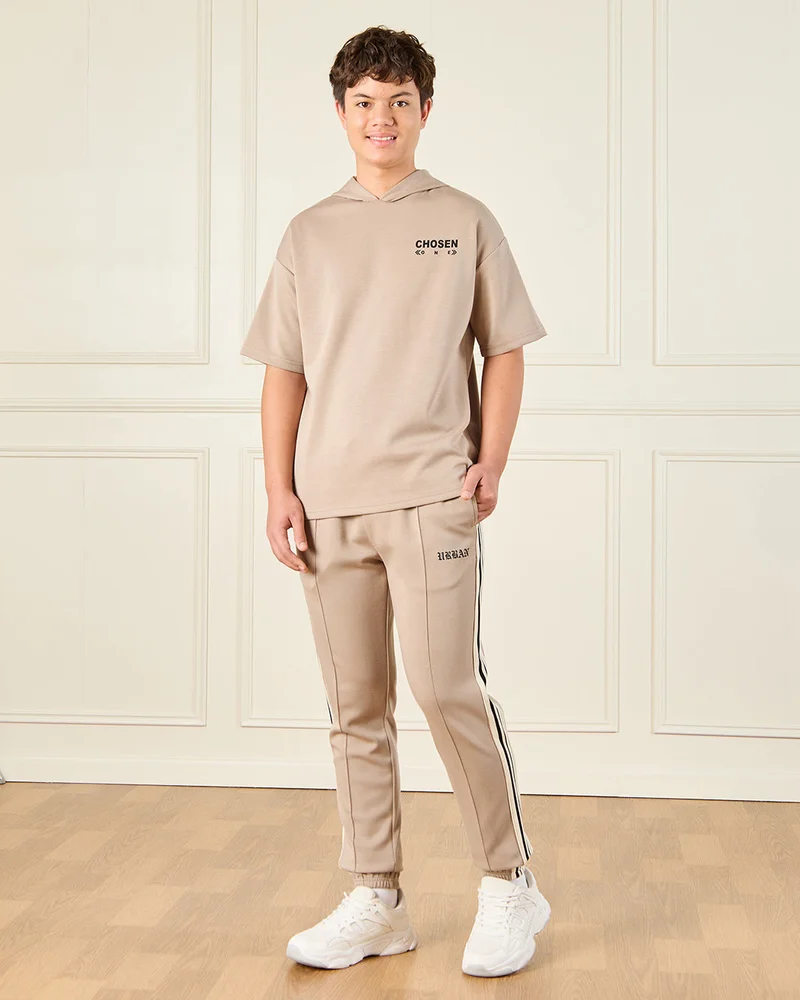 REDTAG Senior Boys Beige Active Pants