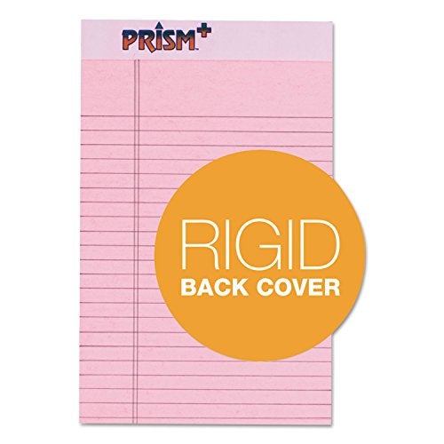 TOPS Prism Plus Legal Pad, 5 x 8 Inches, Perforated, Pink, Narrow Rule, 50 Sheets per Writing Pad, 100% Recycled, 12 Pack (63050) - Image 3