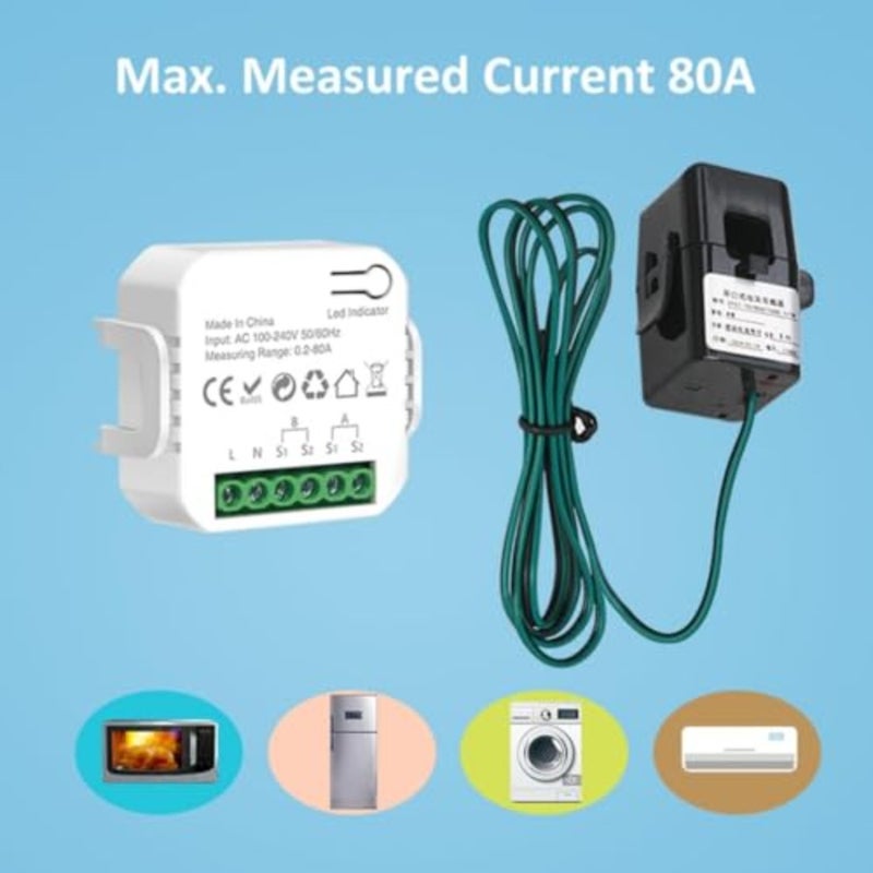 Smart Electricity Meter, Multi-function WiFi Smart Meter, Electricity Usage Monitor, Digital Power Consumption Monitor, Household Power Monitor, Calibration Function, Power Monitoring, Smart Home - Image 3
