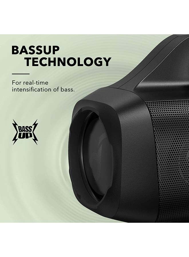 Soundcore Motion Boom Outdoor Speaker with Titanium Drivers, BassUp Technology, IPX7 Waterproof, 24H Playtime, Soundcore App, Built-In Handle, Portable Bluetooth Speaker for Outdoors, Camping Black - Image 4