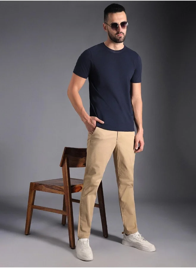 هاي ستار Men Khaki Trousers