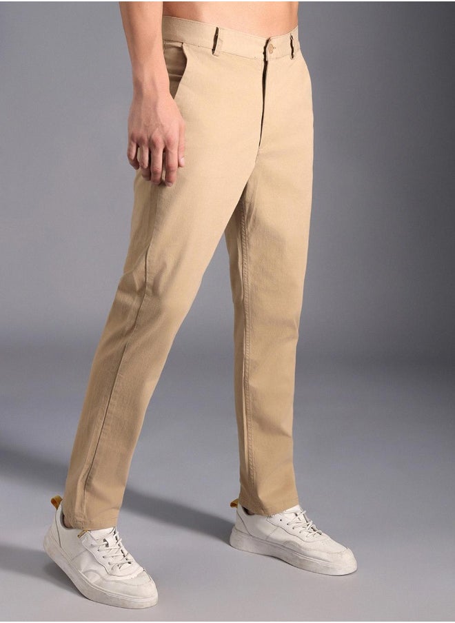 HIGH STAR - Men Khaki Trousers - Image 1