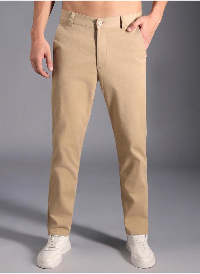 HIGH STAR - Men Khaki Trousers - Image 1