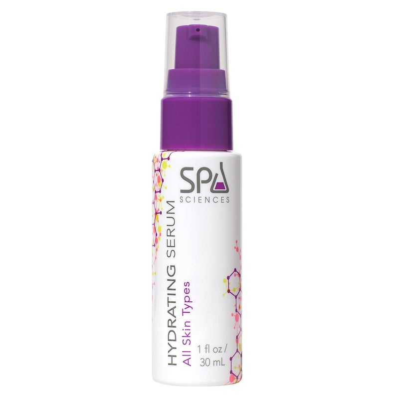 Spa Sciences Hydrating Serum Made in the USA With Hyaluronic Acid Ceramides Plankton Extract Moisturize Replenish Plump Vegan For All Skin Types 11oz