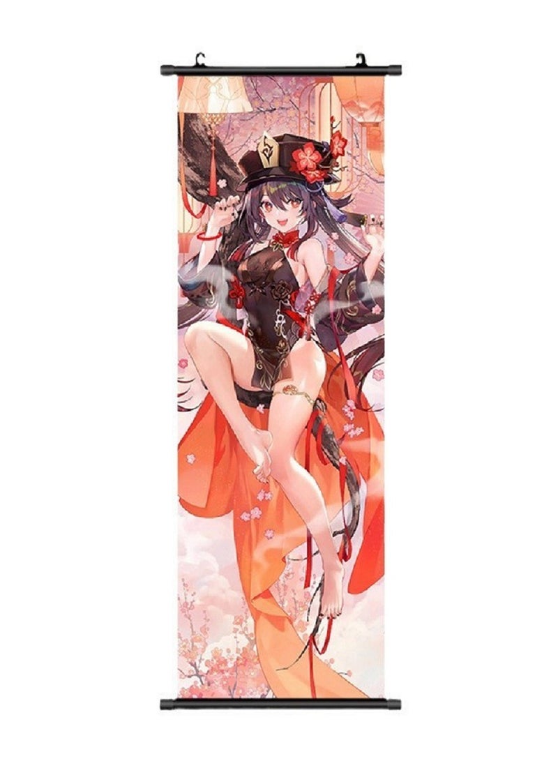 Genshin Impact Character Hanging Scroll Painting Bedroom Mural Home Decoration Painting Two-dimensional Comic Exhibition Poster (YS-2) - Image 1