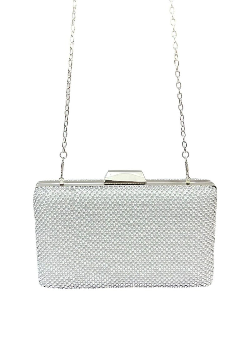 Vbranda Crystal Evening Clutch Bag with Chain Strap VS-34-GOLD - Image 2