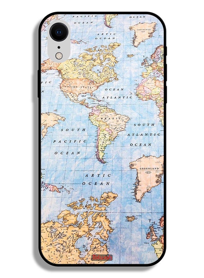 Tolwak Apple iPhone XR Protective Case World Map - Image 2
