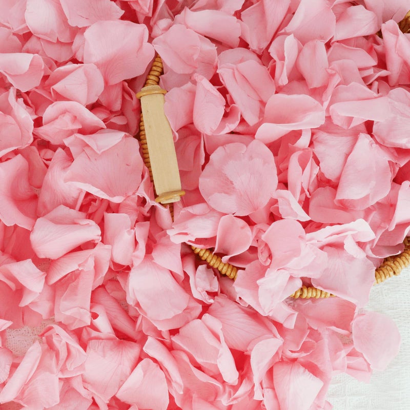 Koceko Dried Real Pink Rose Petals  Preserved Flower Petals 1.75oz for Valentine's Day Gifts Wedding Party Decor  Flower Girl  Dinner Table Centerpieces  Bridal Shower  Flower Confetti 50g - Image 1