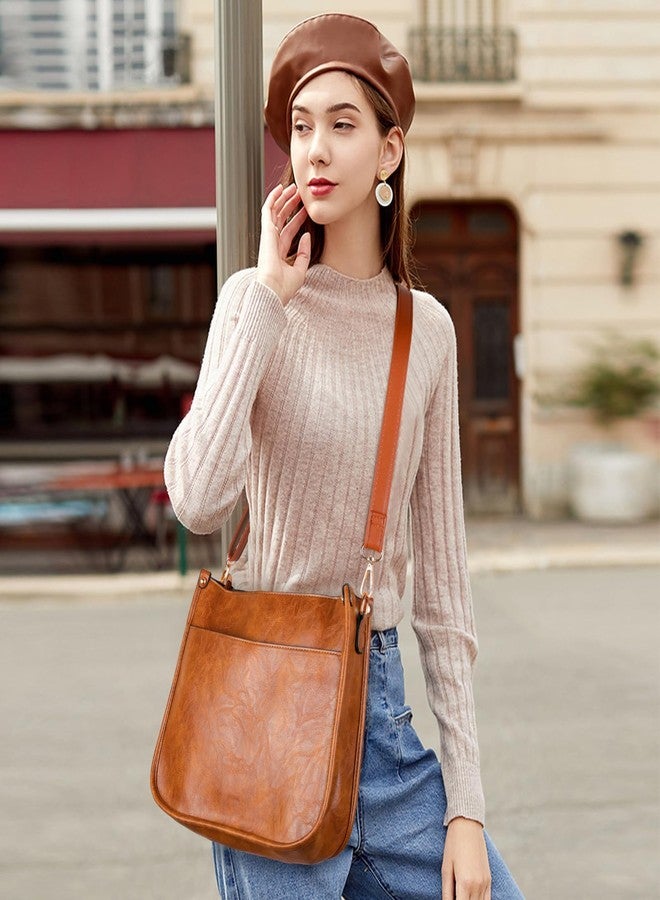 ISEYOU Crossbody Bags for Women, Vegan Leather Crossbody Purse with 2PCS Adjustable Strap, Trendy Cross Body Bag with Zipper, Multiple Pockets Handbags Shoulder Bag for Daily Work Travel - Image 3