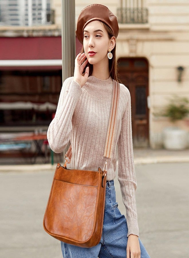 ISEYOU Crossbody Bags for Women, Vegan Leather Crossbody Purse with 2PCS Adjustable Strap, Trendy Cross Body Bag with Zipper, Multiple Pockets Handbags Shoulder Bag for Daily Work Travel - Image 2