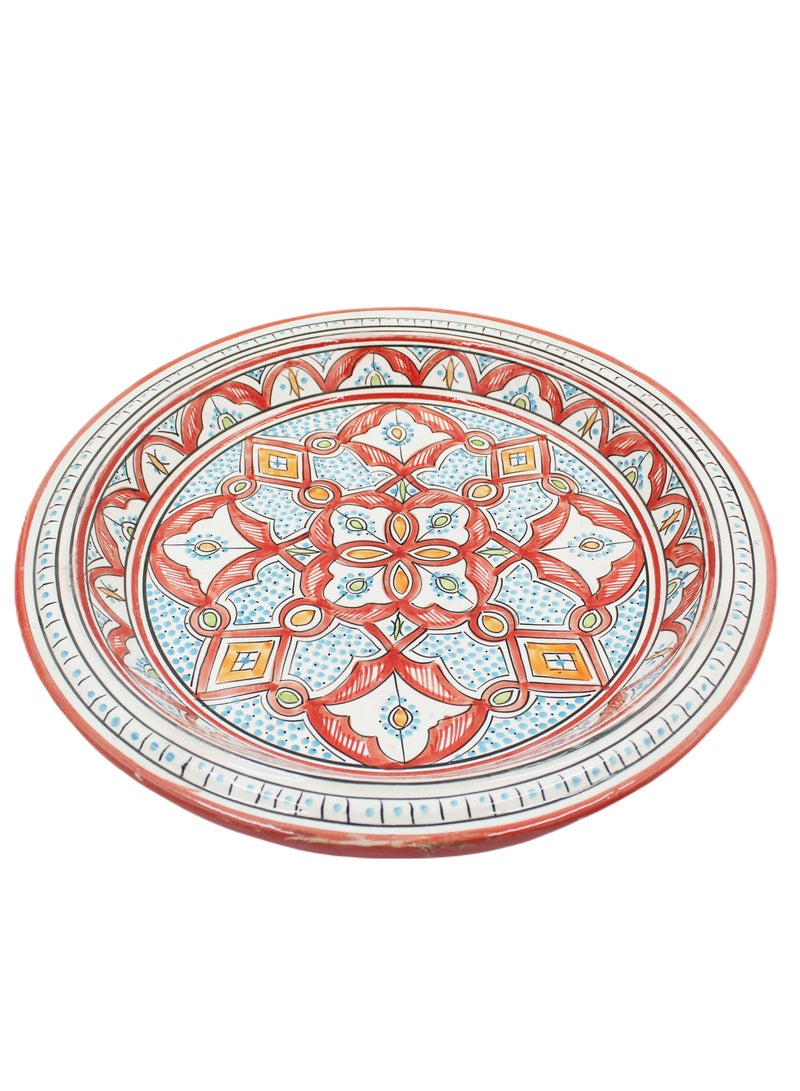 Antique Museum Moroccan Handmade Hand painted Dinner Plate 50 cm  - Image 1