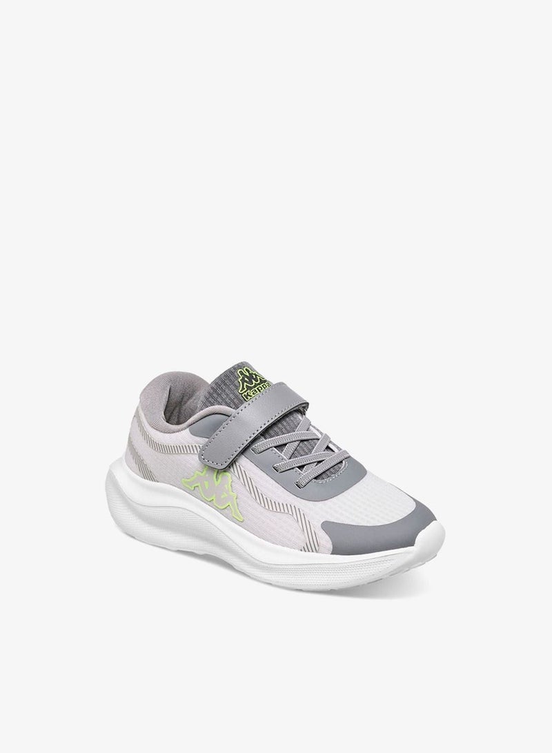 Kappa Boys' Logo Print Sport Shoes with Hook and Loop Closure - Image 2