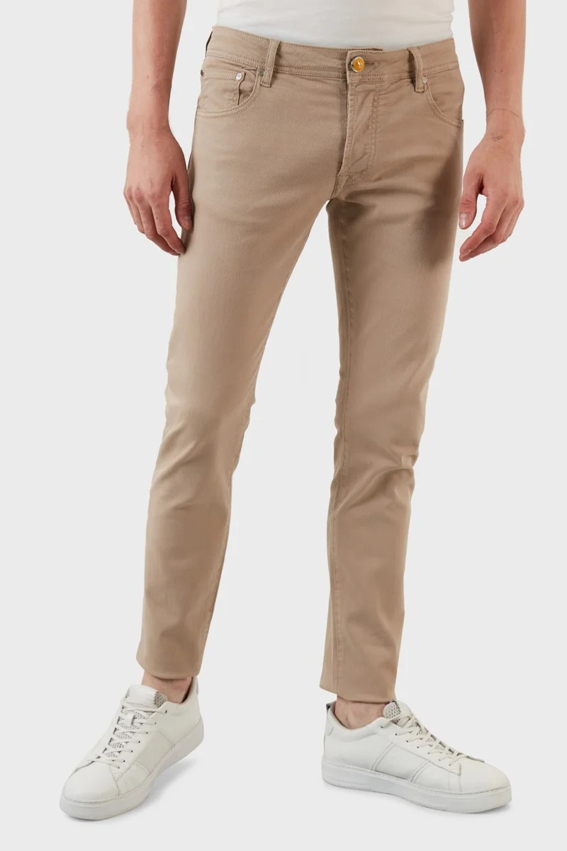 Exxe Cotton Normal Waist Slim Fit Jeans Men's Denim Trousers 629J018003