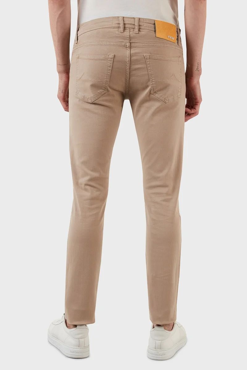 Exxe Cotton Normal Waist Slim Fit Jeans Men's Denim Trousers 629J018003