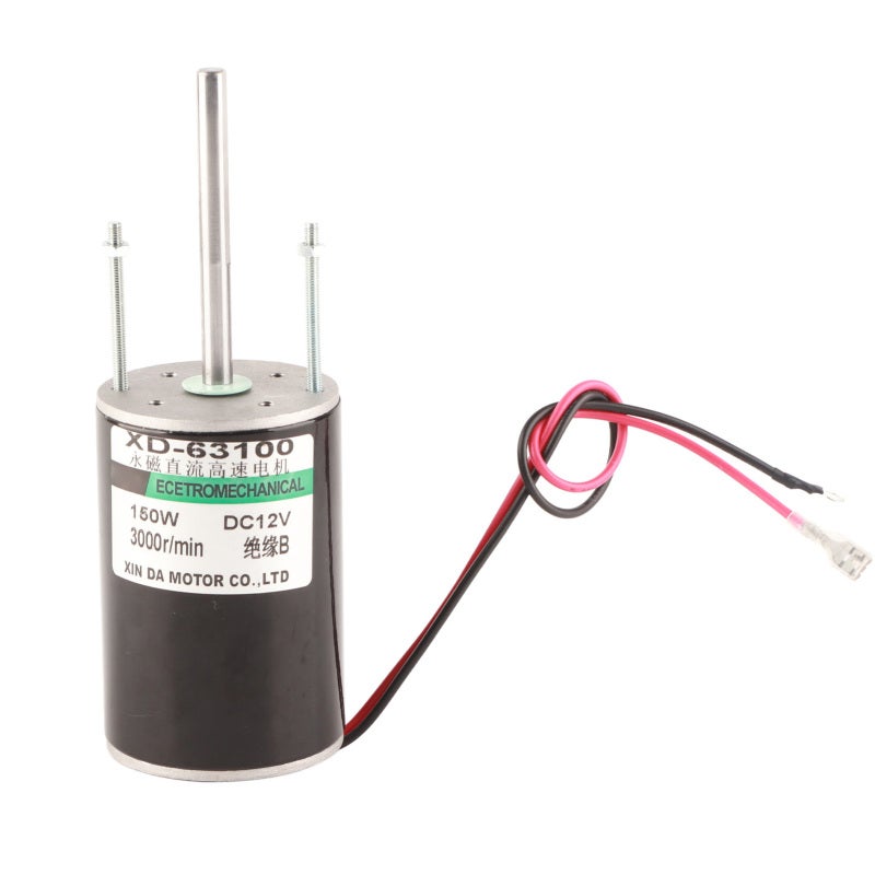 XD Brush DC Motor: 12V/24V 3000/5500RPM 150W - Copper Wire Windings Low Heat Long Life High Speed DC Motor for Lawn Mower Polishing Machine Cutting Machine Electric Drill Toys Small Water Pump - Image 1