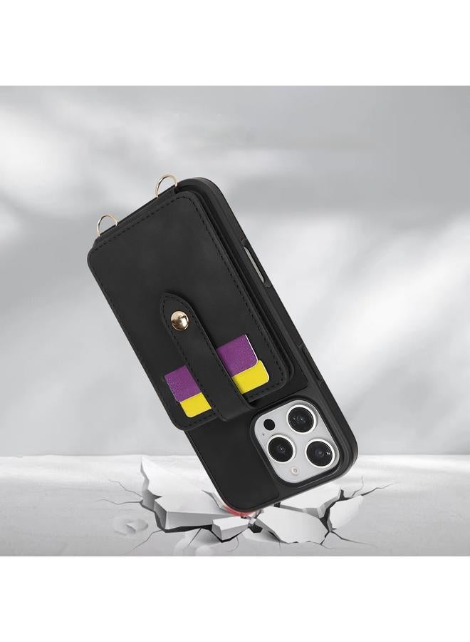 S-TOP Case For iPhone 15 Pro Crossbody Skin Card Bag Lanyard Phone Case - Image 5