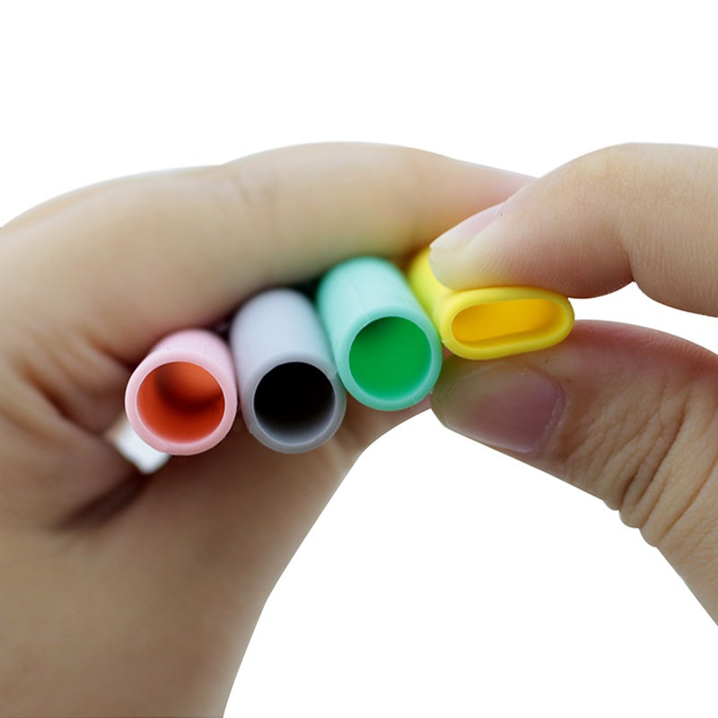 2 Sets of Silicone Reusable Folding Bent Drinking with Cleaning Brush and Case ( ) - Image 5