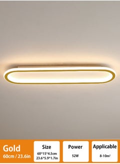 LOOPITYS (GOLD-60CM) simple modern LED ceiling light  aisle light  bedroom living room corridor light creative balcony light  - Image 2