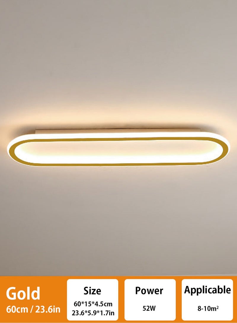 LOOPITYS (GOLD-60CM) simple modern LED ceiling light  aisle light  bedroom living room corridor light creative balcony light - Image 2