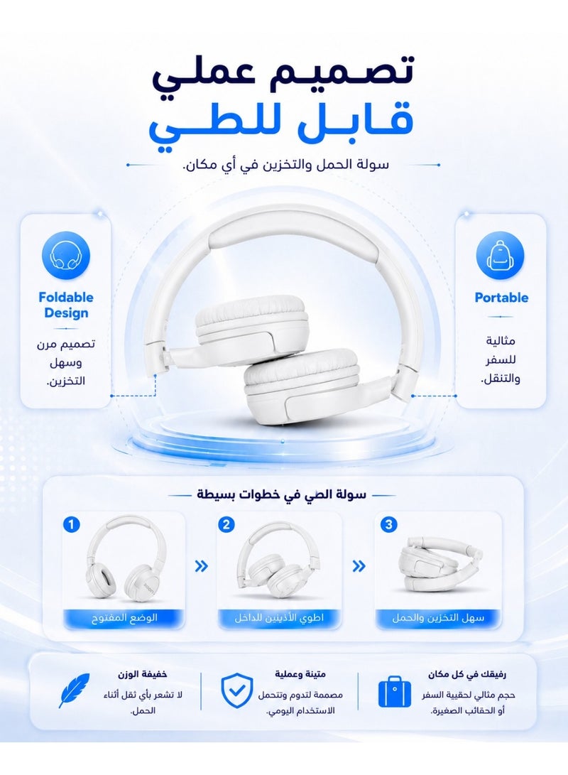 سبون سماعة رأس لاسلكية تعمل بتقنية البلوتوث فوق الأذن مزودة بميكروفون - Image 5