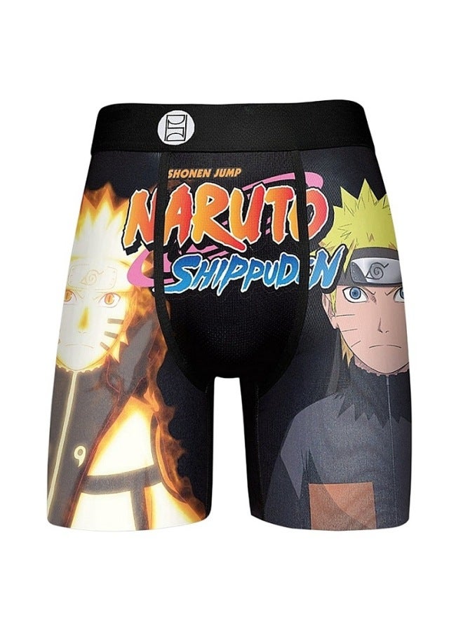 Fashion Brand Psd Ice Silk Polyester Short Pants Beach Pants Printed Animation Comfortable Sports Running Boxer Briefs For Men