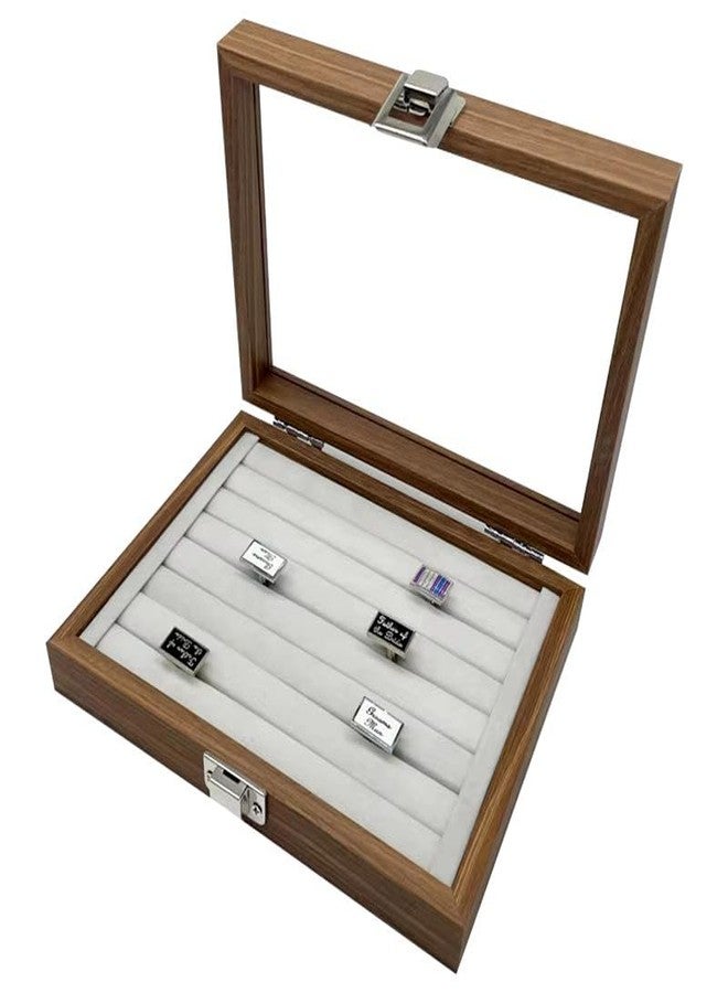EVEN Wooden Jwellery Organizer and Display Box And Rack With slot and holding grip, wooden Jwellery storage box, wooden Jwellery Display box and tray. (Ring Organizer Box (EE 32)) - Image 1