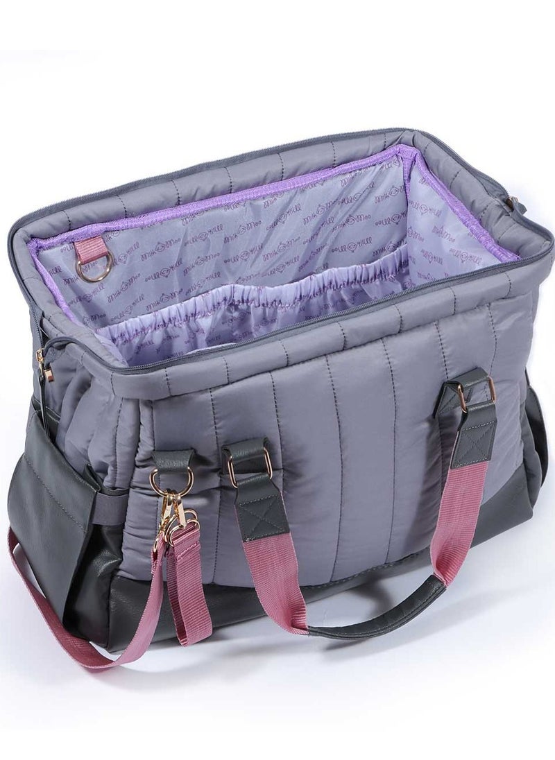 Milk & Moo - Milk&Moo Diaper Bag, Dark Gray - Image 1