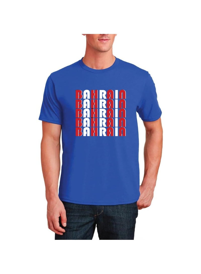Bahrain Adult T-Shirt For Men-Short Sleeve Round Neck Tshirt Soft And Comfortable T-Shirt Ideal For Office,College,Celebration And Everyday Wear - Image 1