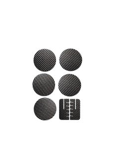 crbn Circle Coaster of Real Carbon Fiber, Set of 5 with with Holder, Coasters for Drinks, Heat-resistance Mats, Coffee Coaster Protect Furniture - Home and Office  - Image 2