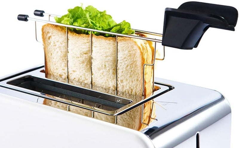 Cabilock Stainless Steel Sandwich Bread Baking Rack for Toaster - Toast Warming Rack with Clips Compact Kitchen Accessory for Breakfast and Family Meals - Image 5