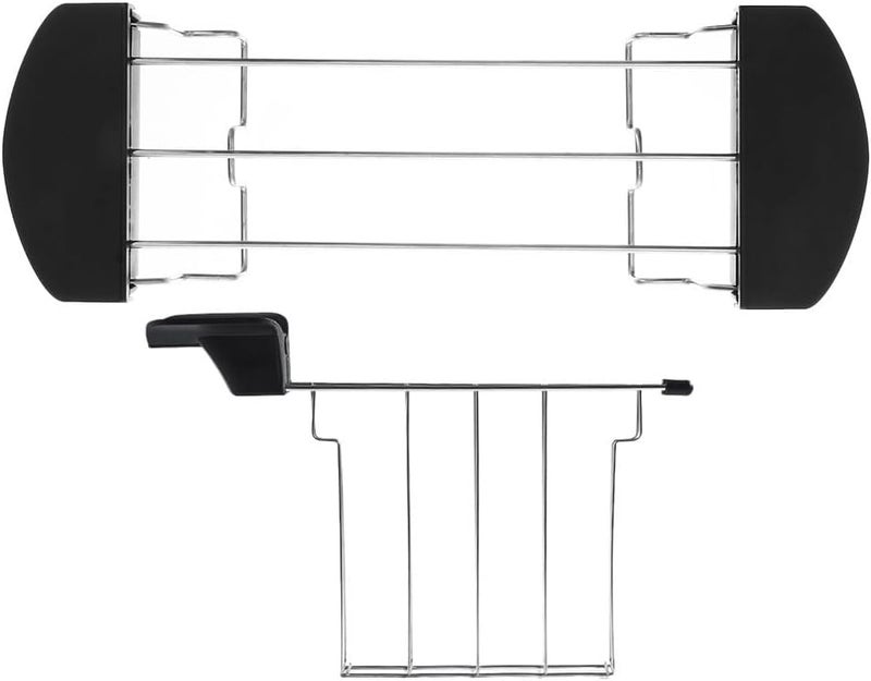 Cabilock Stainless Steel Sandwich Bread Baking Rack for Toaster - Toast Warming Rack with Clips Compact Kitchen Accessory for Breakfast and Family Meals - Image 1