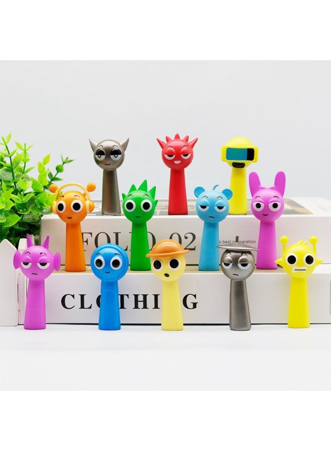 Sprunky Price Generic 12pcs Sprunki Figurine Anime Sprunky Figuras PVC Model Sprunki ...