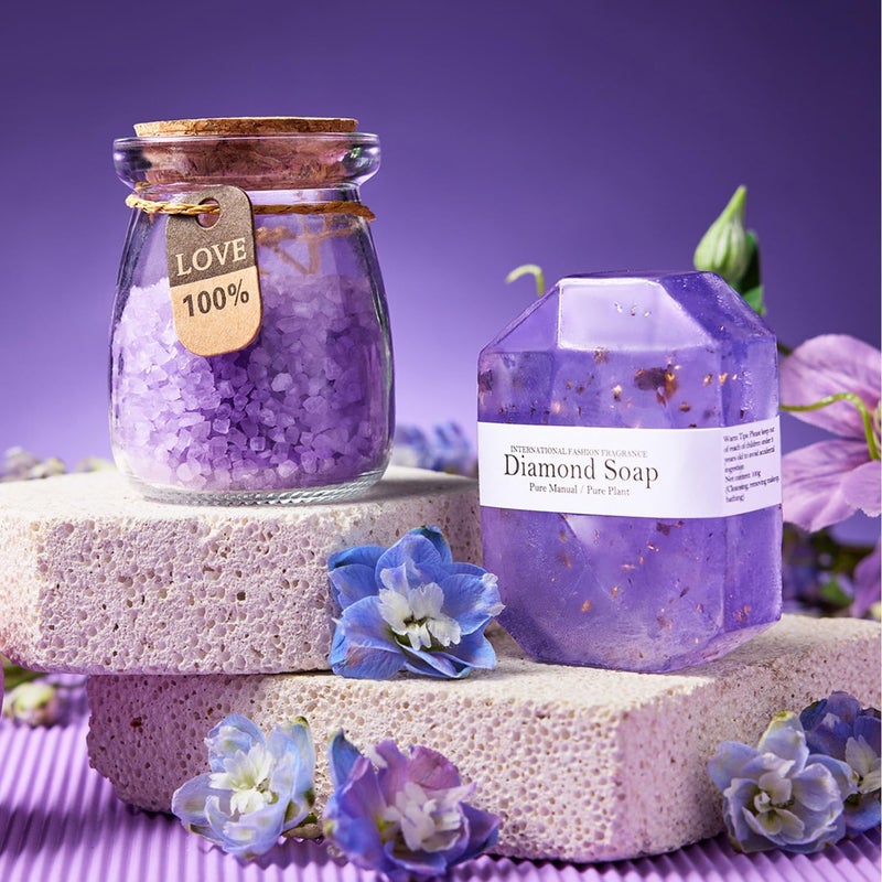 MADDIFY Initial Lavender Spa Gift Basket Set (K) - Image 4